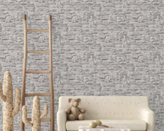 A.S. Création non-woven wallpaper «Stone, Grey» 388152