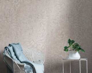 A.S. Création non-woven wallpaper «Floral, Copper, Grey, Metallic» 388303
