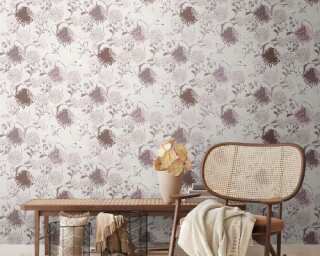 A.S. Création non-woven wallpaper «Floral, Pink, Red, White» 389001