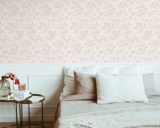 A.S. Création non-woven wallpaper «Cottage, Floral, Beige, Cream, Grey, Taupe» 395483