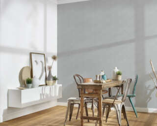 Livingwalls satin wallpaper «Uni, Grey» 396515