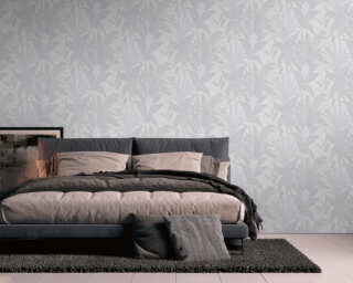 Livingwalls textured wallpaper «Floral, Beige, Gold, Grey, Metallic» 396541