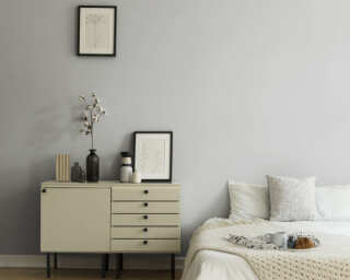 Livingwalls textured wallpaper «Uni, Grey» 396551
