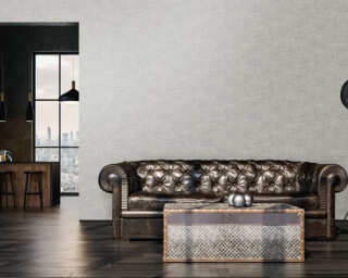 Livingwalls textured wallpaper «Uni, Gold, Grey, Metallic, White» 396573