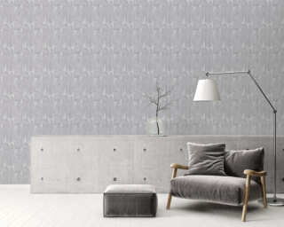 Livingwalls papier peint expansé «Graphique, 3D, gris» 396582