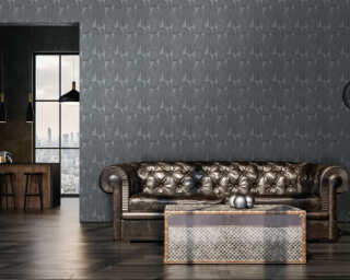 Livingwalls textured wallpaper «Graphics, 3D, Black, Grey» 396584