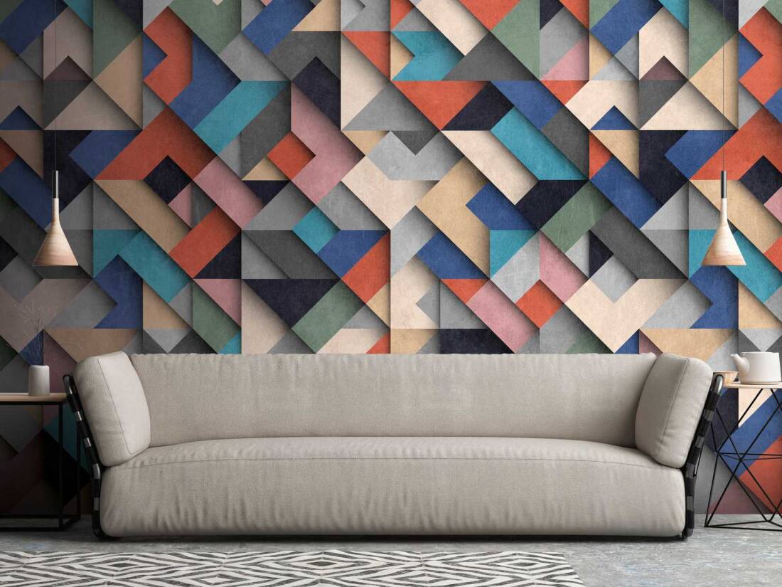 Livingwalls Wallpaper «Graphics, Colorful» 382871