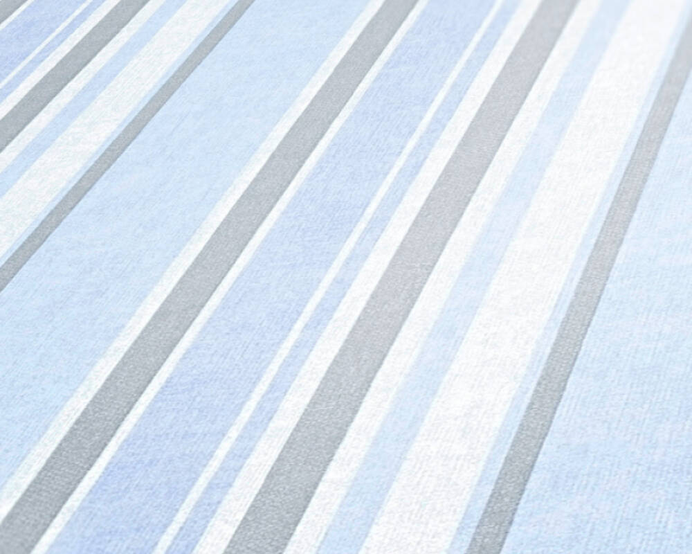 Premium AI Image  A striped wallpaper with a blue and white striped  pattern