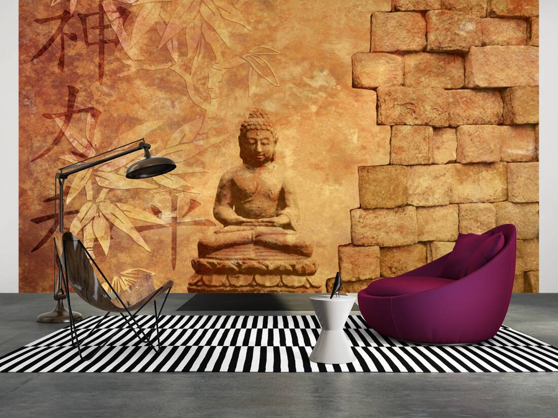 Livingwalls Photo wallpaper «Buddha in Meditation» 036060