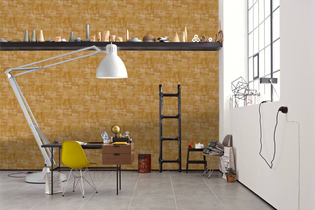 A.S Création Vliestapete  New Walls Gelb Orange Streifen 319210 