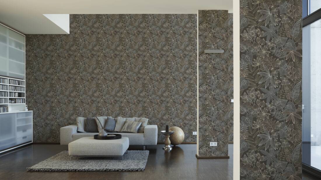 Livingwalls 366303 36630-3 Colibri Papier peint intissé aspect jungle 10,05 m x 0,53 m Marron/gris/beige Fabriqué en Allemagne