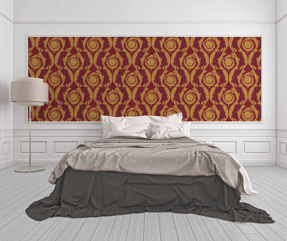 Versace Home Wallpaper 935681 Tapete gold Ornament Metallic Satin Barock Vlies